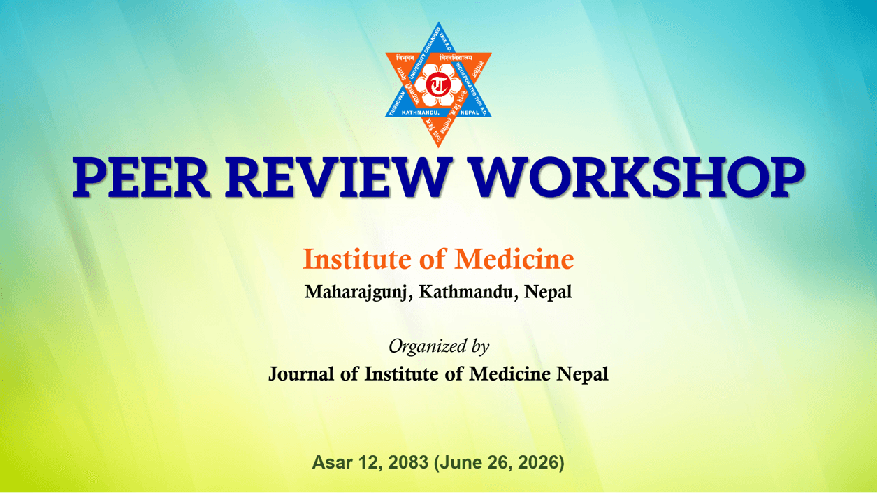 JIOM Nepal Workshop on Peer-Review Process